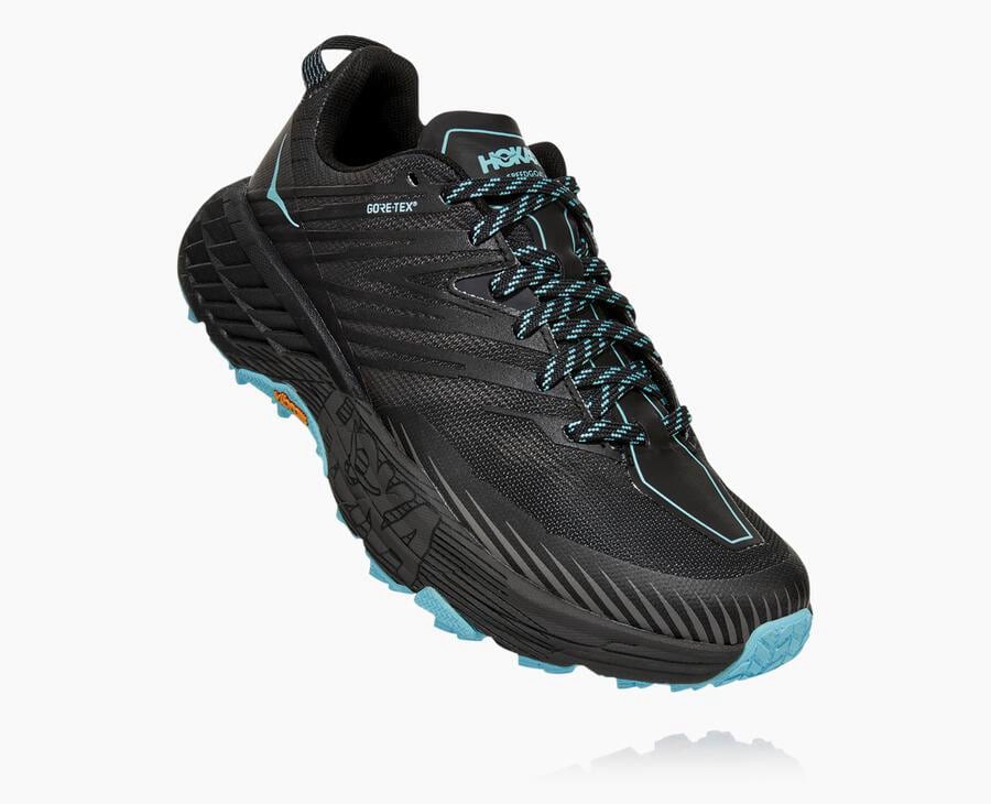 Hoka Speedgoat 4 Gore-Tex - Women's Trail Shoes - Black - UK 963SPGRXT